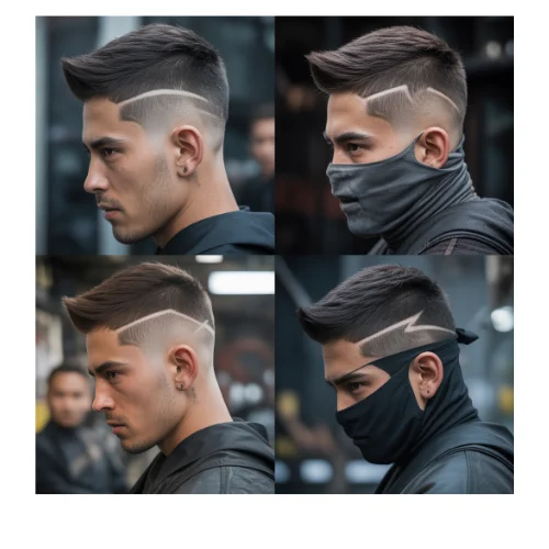 Ninja low taper fade haircut picture with clean sides and modern textured hairstyle