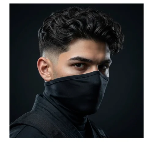 Stylish low taper fade ninja hairstyle for men featuring textured hair on top and clean tapered sides