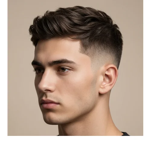 Smart professional hairstyle for men with clean sides and neatly styled hair on top
