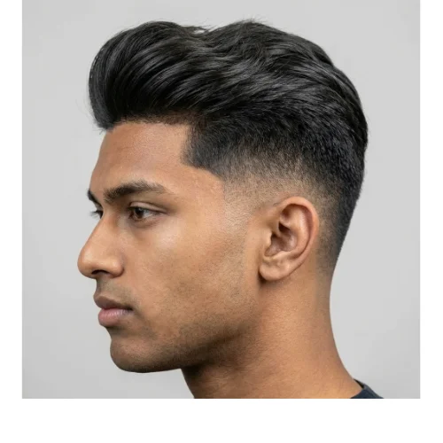 Asian Casual Fade Hair hairstyle with clean Low Taper Fade for men