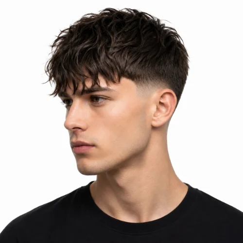 Low Taper Fade Straight Hair For Modern featuring a sleek straight hairstyle with a low taper fade for a fresh, contemporary appearance.