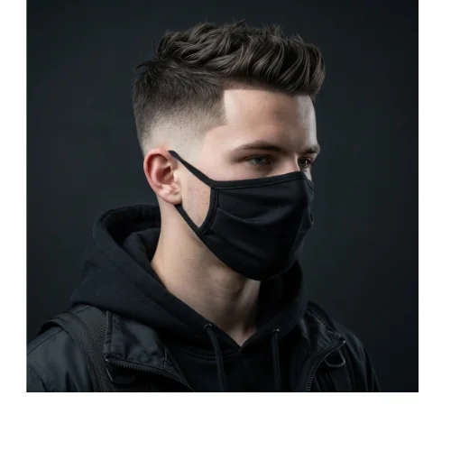 Low taper fade ninja casual hairstyle for men with clean sides and modern textured top