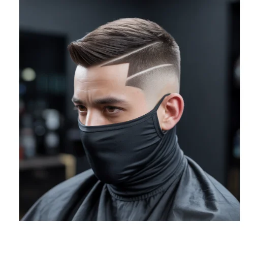 Classic low taper fade ninja style with clean sides and neatly styled top