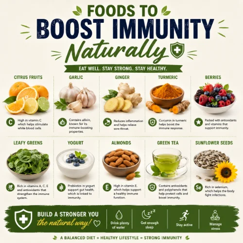Best Foods to Boost Immunity Naturally Including Fruits, Vegetables, and Healthy Foods