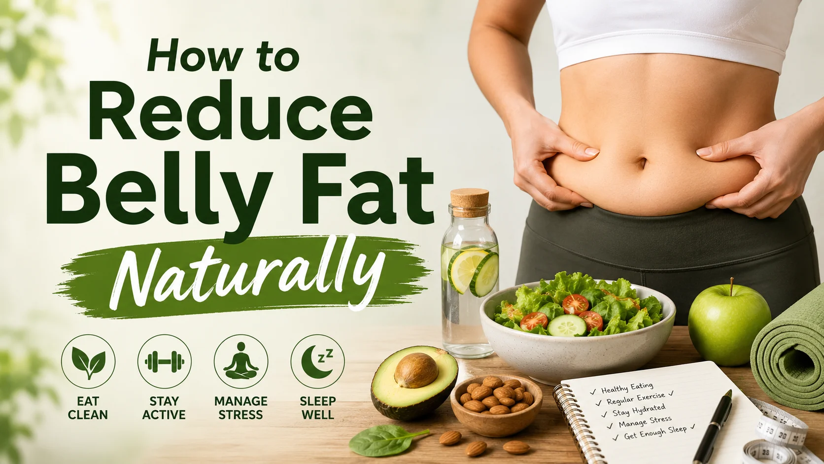 How to Reduce Belly Fat Naturally Through Healthy Eating and Exercise