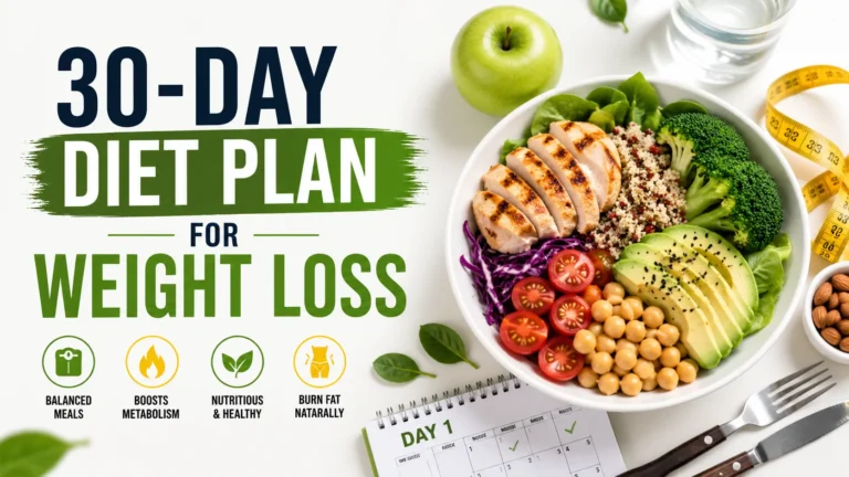 Best Diet Plan for Weight Loss in 30 Days with Healthy Meals and Nutrition Tips
