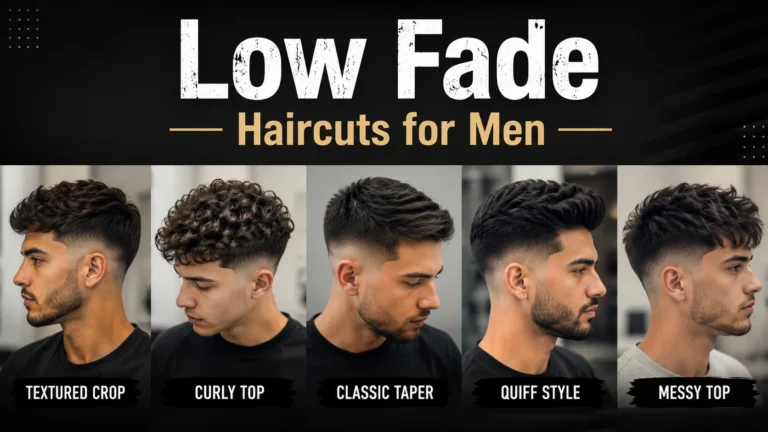 Low Fade Haircuts for men with clean tapered sides and a modern textured top