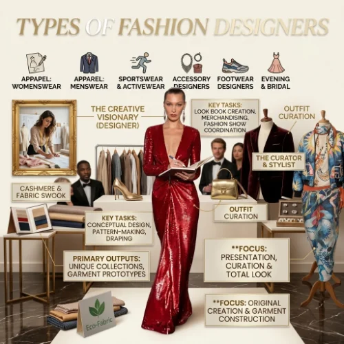 Fashion designer vs fashion stylist showing their different roles